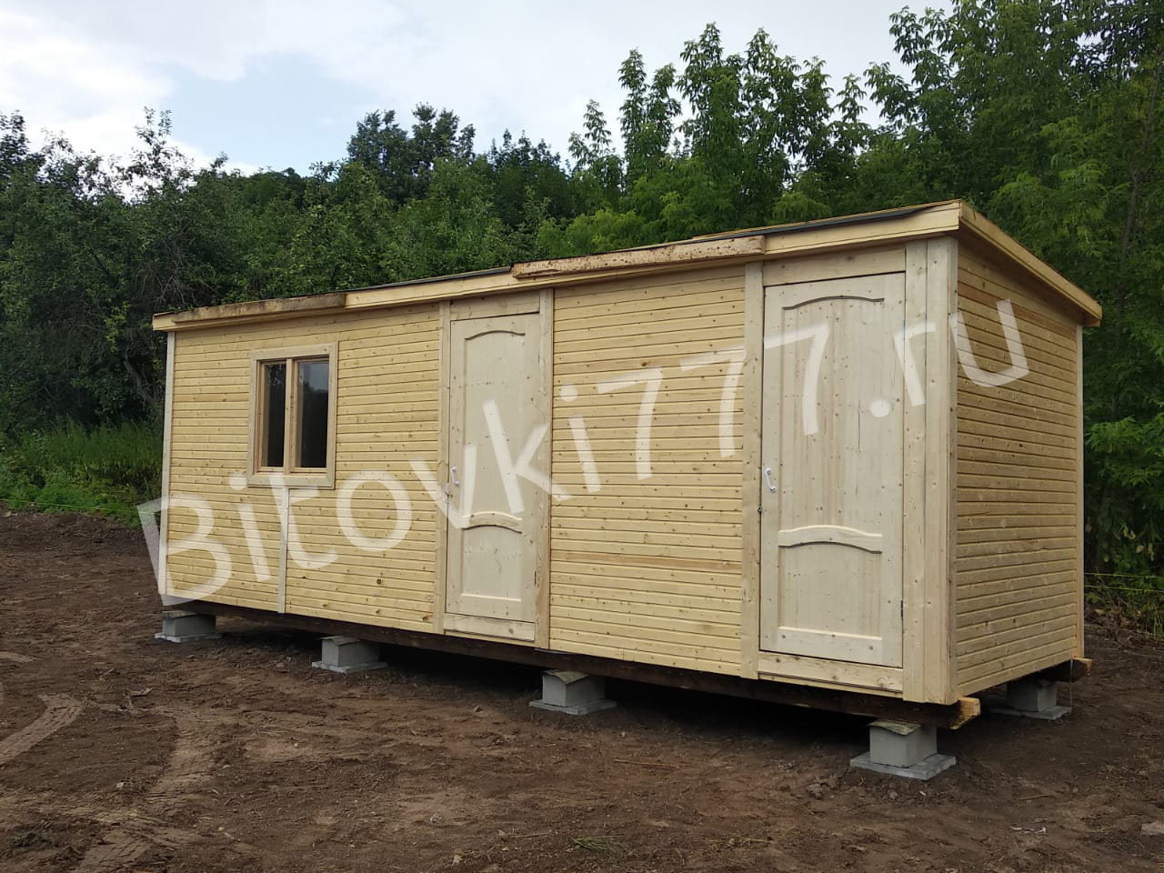 Бытовка дачная с двумя отдельными помещениями