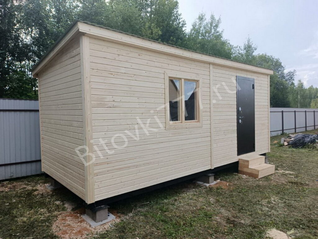 Бытовка распашонка с металлической дверью